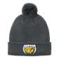 •Twiggs County - Cobras Pointed Cobra Head (White/Gold) - Cozy Pom Beanie (C978)