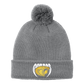 •Twiggs County - Cobras Pointed Cobra Head (White/Gold) - Cozy Pom Beanie (C978)