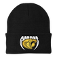 •Twiggs County - Cobras Pointed Cobra Head (White/Gold) - Knit Cap (CP90)