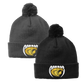 •Twiggs County - Cobras Pointed Cobra Head (White/Gold) - Solid Pom Pom Beanie (STC37)