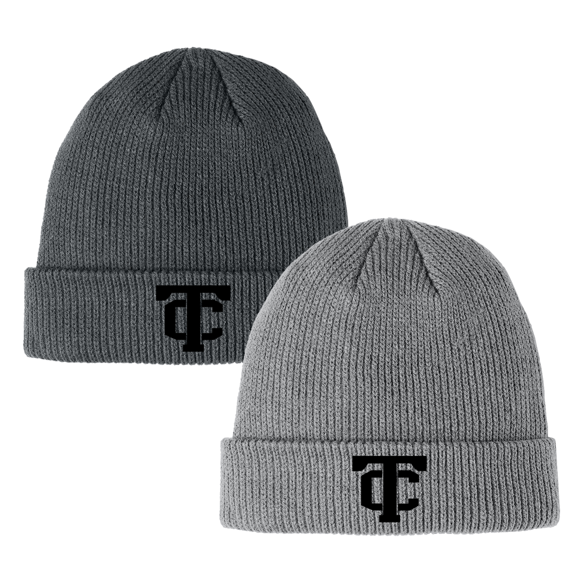 •Twiggs County - TC (Black) - Cozy Cuffed Beanie (C977)