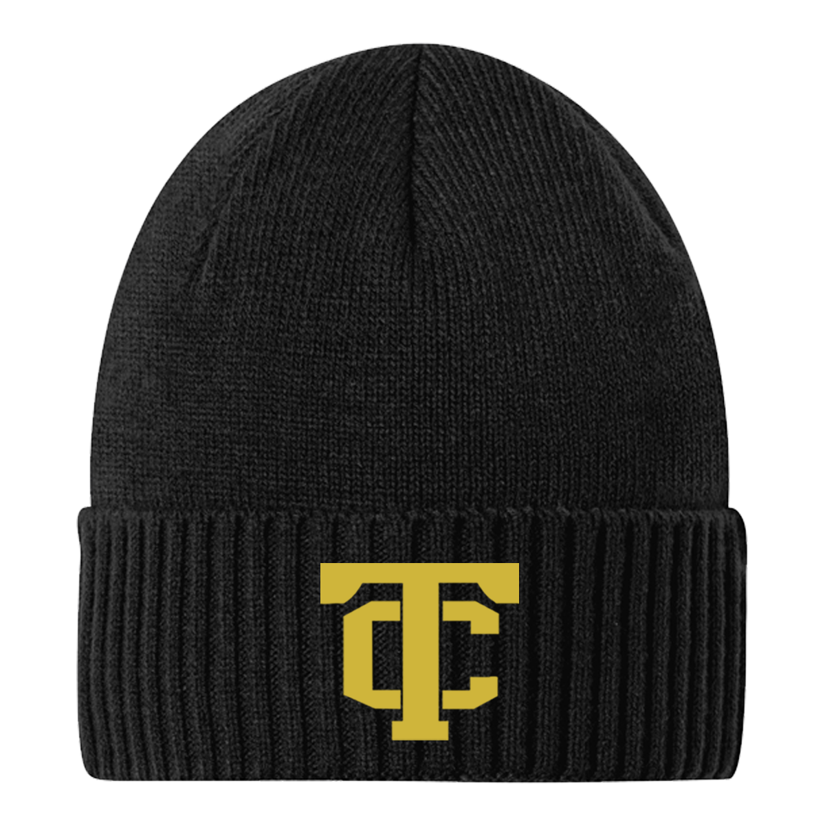 •Twiggs County - TC (Gold) - Rib Knit Cuff Beanie (C951)