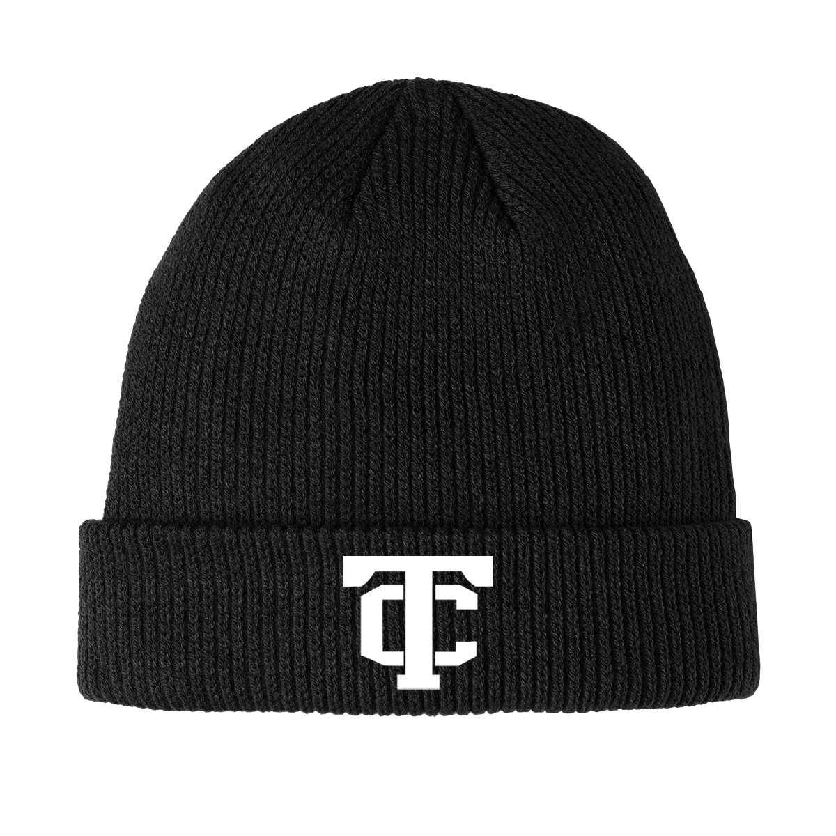 •Twiggs County - TC (White) - Cozy Cuffed Beanie (C977)