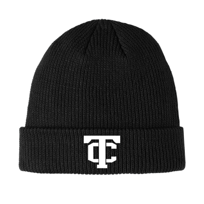 •Twiggs County - TC (White) - Cozy Cuffed Beanie (C977)