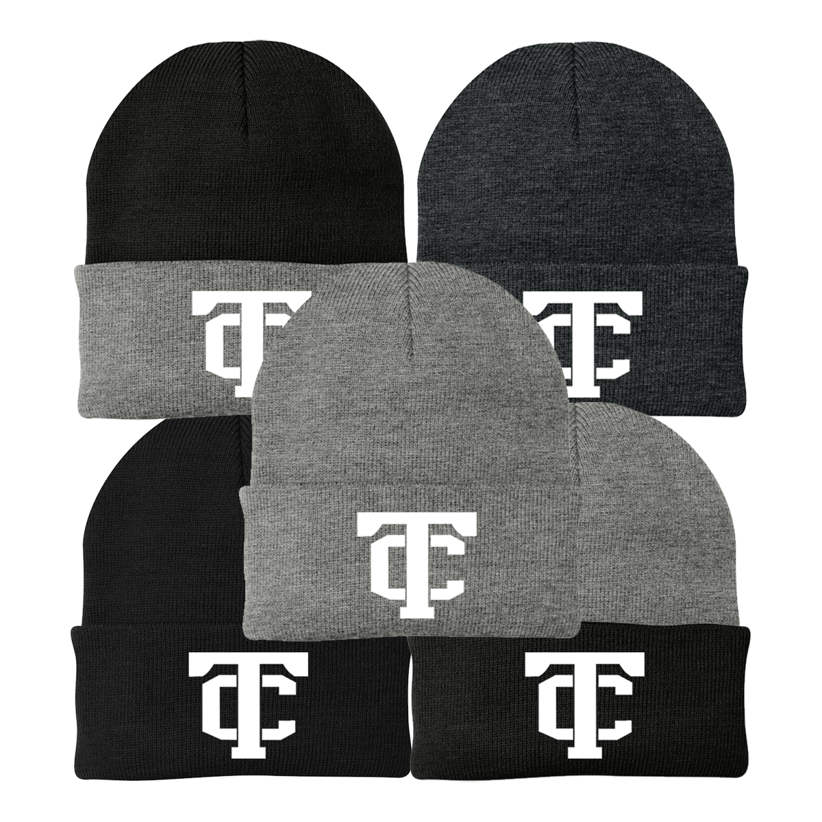 •Twiggs County - TC (White) - Knit Cap (CP90)