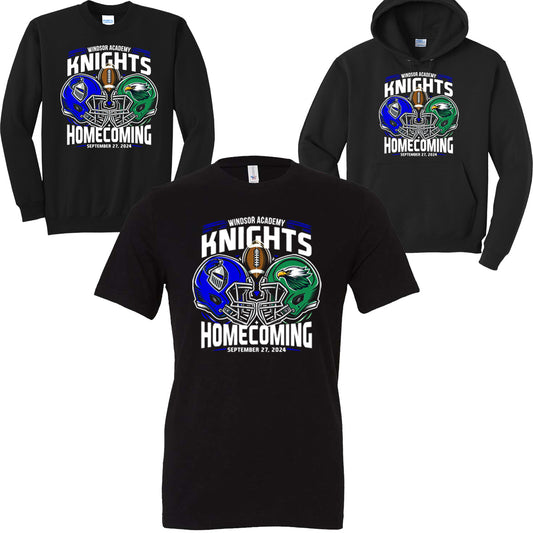 Windsor - Homecoming 2024 - Black (Tee/DriFit/Hoodie/Sweatshirt)