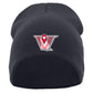 Velo BB - BASIC KNIT BEANIE with Velocity Baseball Logo - Navy (601K) - Southern Grace Creations