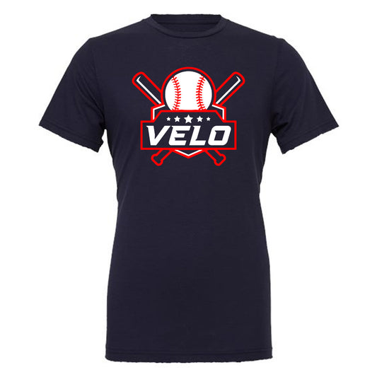 Velo BB - Baseball Velo Emblem - Navy (Tee/Drifit/Hoodie/Sweatshirt) - Southern Grace Creations