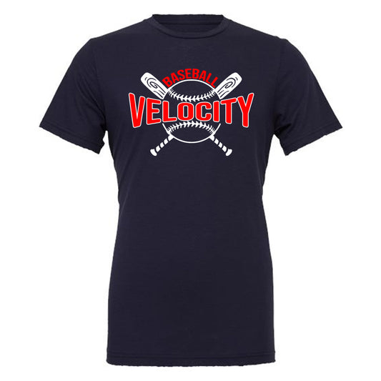 Velo BB - Baseball Velocity Bats and Ball - Navy (Tee/Drifit/Hoodie/Sweatshirt) - Southern Grace Creations