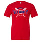 Velo BB - Baseball Velocity Bats and Ball - Red (Tee/Drifit/Hoodie/Sweatshirt) - Southern Grace Creations