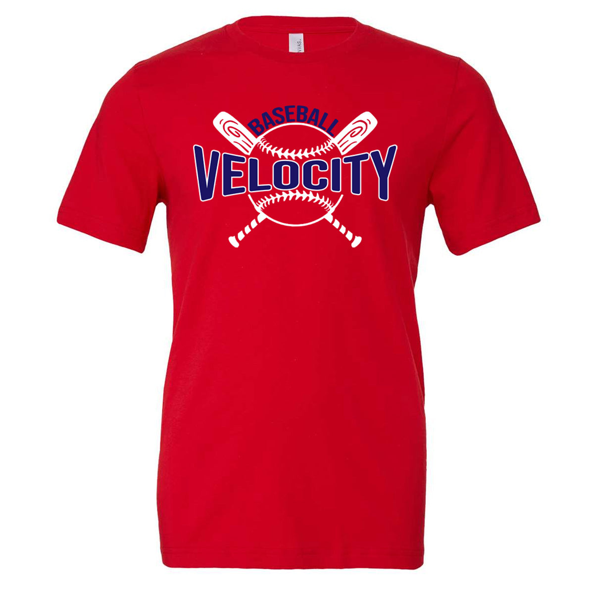 Velo BB - Baseball Velocity Bats and Ball - Red (Tee/Drifit/Hoodie/Sweatshirt) - Southern Grace Creations