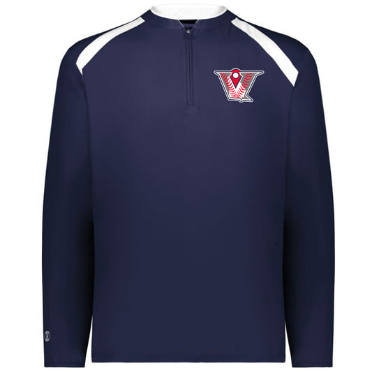 Velo BB - Clubhouse Longsleeves Cage Jacket with V Logo - Navy - Southern Grace Creations