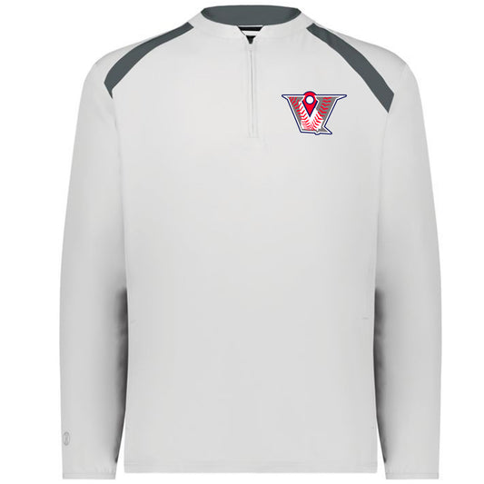 Velo BB - Clubhouse Longsleeves Cage Jacket with V Logo - White - Southern Grace Creations