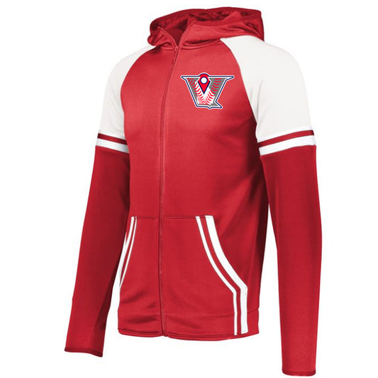 Velo BB - Retro Grade Jacket with V Logo - Red - Southern Grace Creations