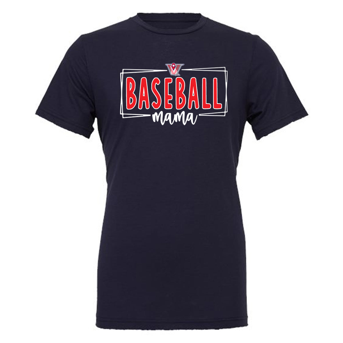 Velo BB - V Baseball Mama Box - Navy (Tee/Drifit/Hoodie/Sweatshirt) - Southern Grace Creations