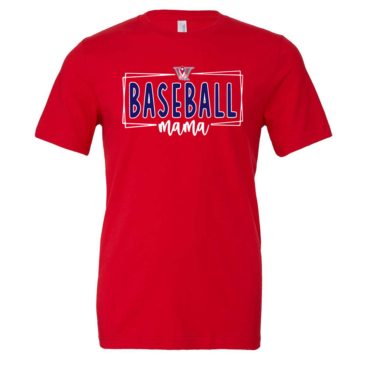 Velo BB - V Baseball Mama Box - Red (Tee/Drifit/Hoodie/Sweatshirt) - Southern Grace Creations