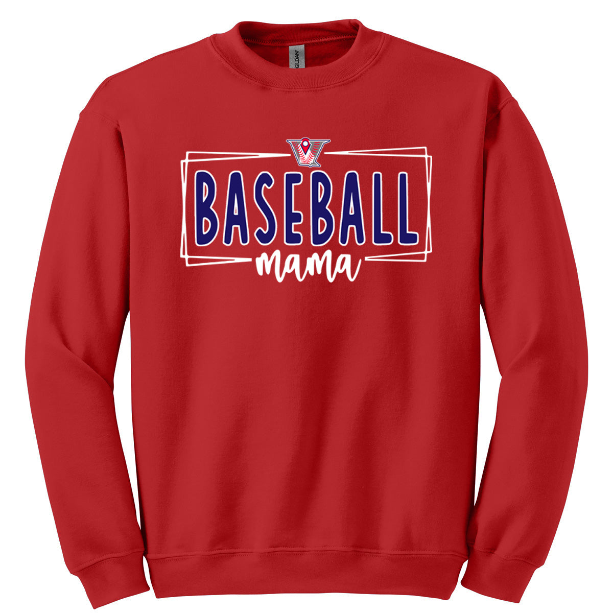 Velo BB - V Baseball Mama Box - Red (Tee/Drifit/Hoodie/Sweatshirt) - Southern Grace Creations