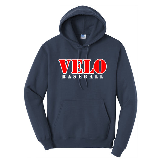 Velo BB - VELO Baseball (Stencil Font) - Navy (Tee/DriFit/Hoodie/Sweatshirt) - Southern Grace Creations