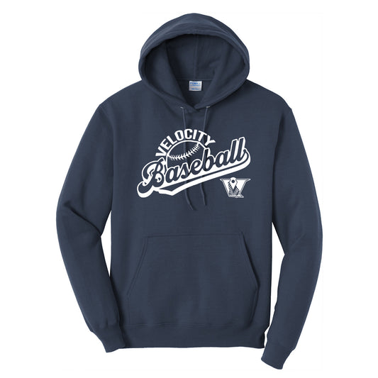 Velo BB - Velocity Baseball Script Slanted - Navy (Tee/Drifit/Hoodie/Sweatshirt) - Southern Grace Creations