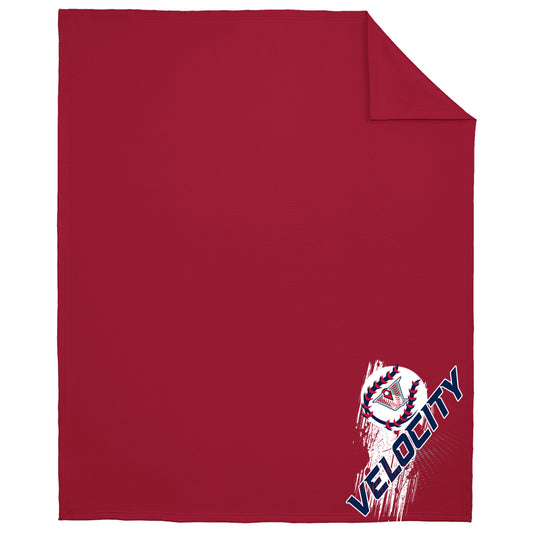 Velo BB - Velocity Streak Fleece Sweatshirt Blanket - Red (BP78) - Southern Grace Creations