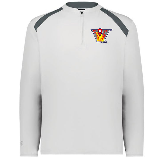 Velo FP - Clubhouse Longsleeves Cage Jacket with V Logo - White - Southern Grace Creations