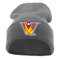 Velo FP - KNIT FOLD OVER BEANIE with Velocity Fastpitch Logo - Graphite (621K) - Southern Grace Creations