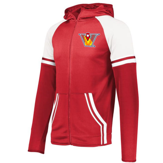 Velo FP - Retro Grade Jacket with V Logo - Red - Southern Grace Creations