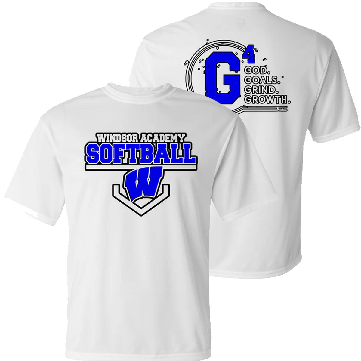 Windsor - Windsor Academy Softball G4 (REQUIRED PRACTICE JERSEY) - White DriFit Short Sleeves