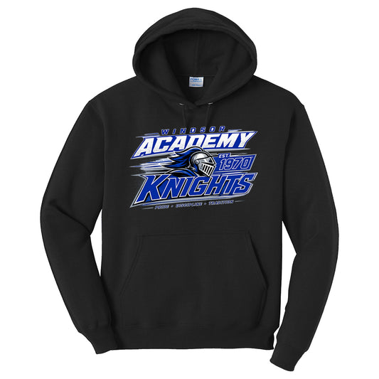 WINDSOR - WINDSOR ACADEMY EST. 1970 KNIGHTS PRIDE DISCIPLINE TRADITION - black (Tee/Drifit/Sweatshirt/Hoodie)