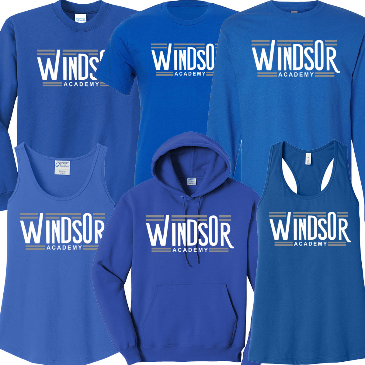 WINDSOR - WINDSOR HIGH LOW ACADEMY - True Royal (Tee/DriFit/Hoodie/Sweatshirt)