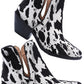 Western Cut Out Animal Hair Booties - Southern Grace Creations