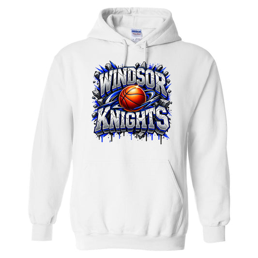 Windsor - Basketball Windsor Knights Stone Letters - White (Tee/Drifit/Sweatshirt/Hoodie)