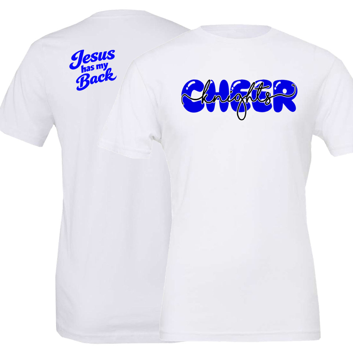 Windsor - Cheer - *REQUIRED* Cheer Bubble Knights Script - White Drifit Short Sleeves (ST350)
