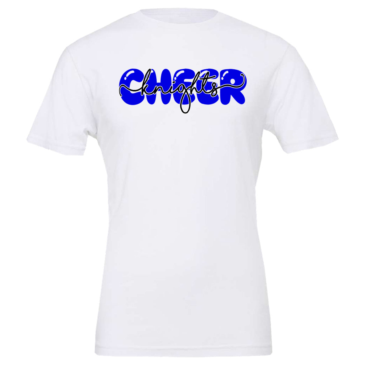 Windsor - Cheer - *REQUIRED* Cheer Bubble Knights Script - White Drifit Short Sleeves (ST350)