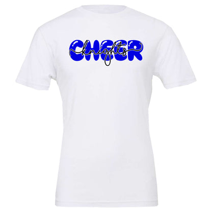 Windsor - Cheer - Cheer Bubble Knights Script - White (Tee/DriFit/Hoodie/Sweatshirt)