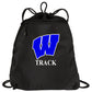 Windsor - Cinch Pack with Your Name or Favorite Sport - Black (BG810) - Southern Grace Creations