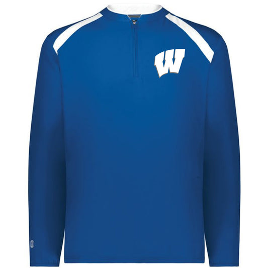 Windsor - Clubhouse Longsleeves Cage Jacket with W - Royal - Southern Grace Creations