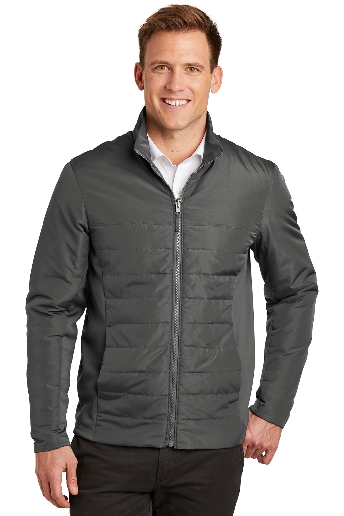 Windsor - Collective Insulated Jacket with W - Graphite - Southern Grace Creations