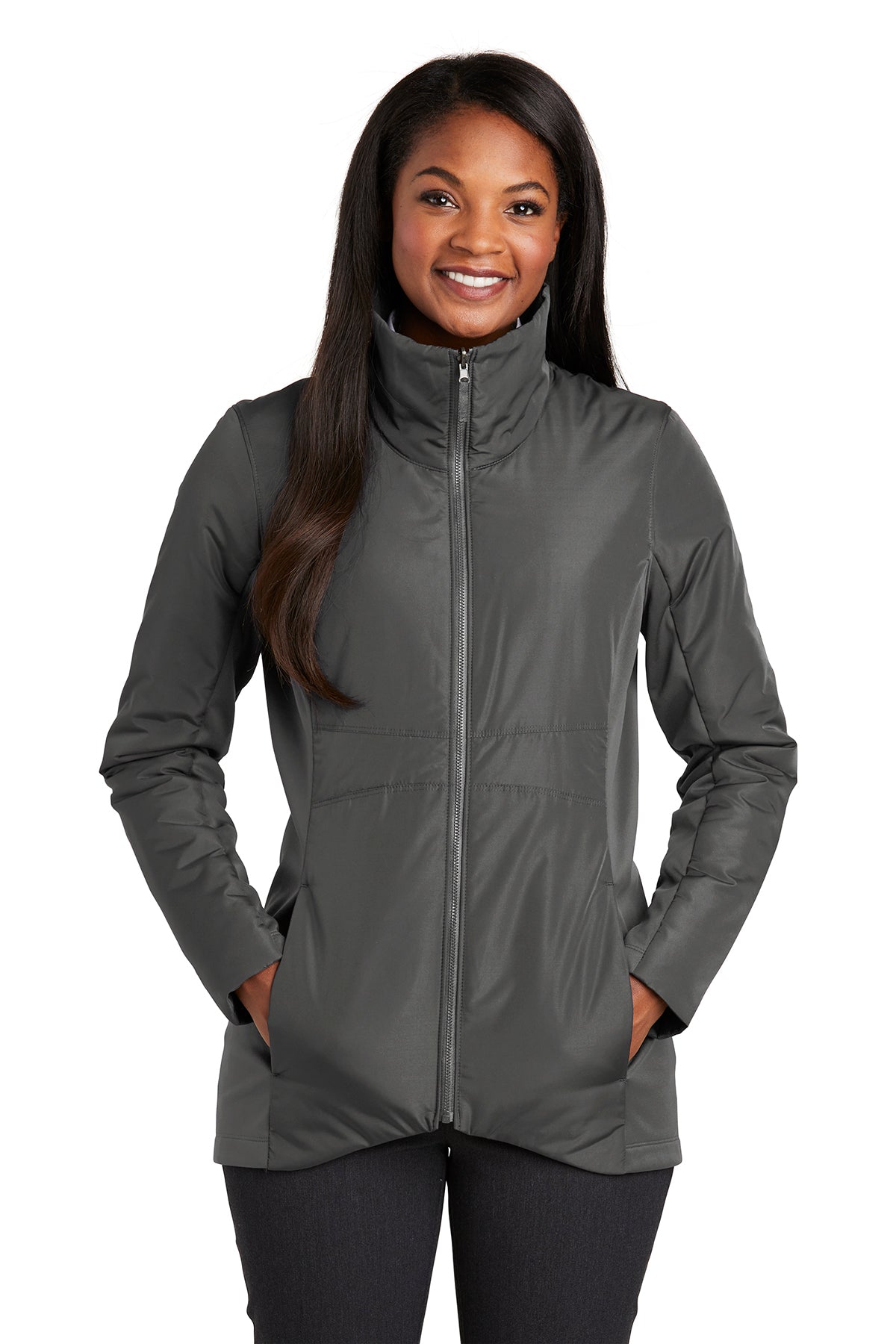 Windsor - Collective Insulated Jacket with W - Graphite - Southern Grace Creations