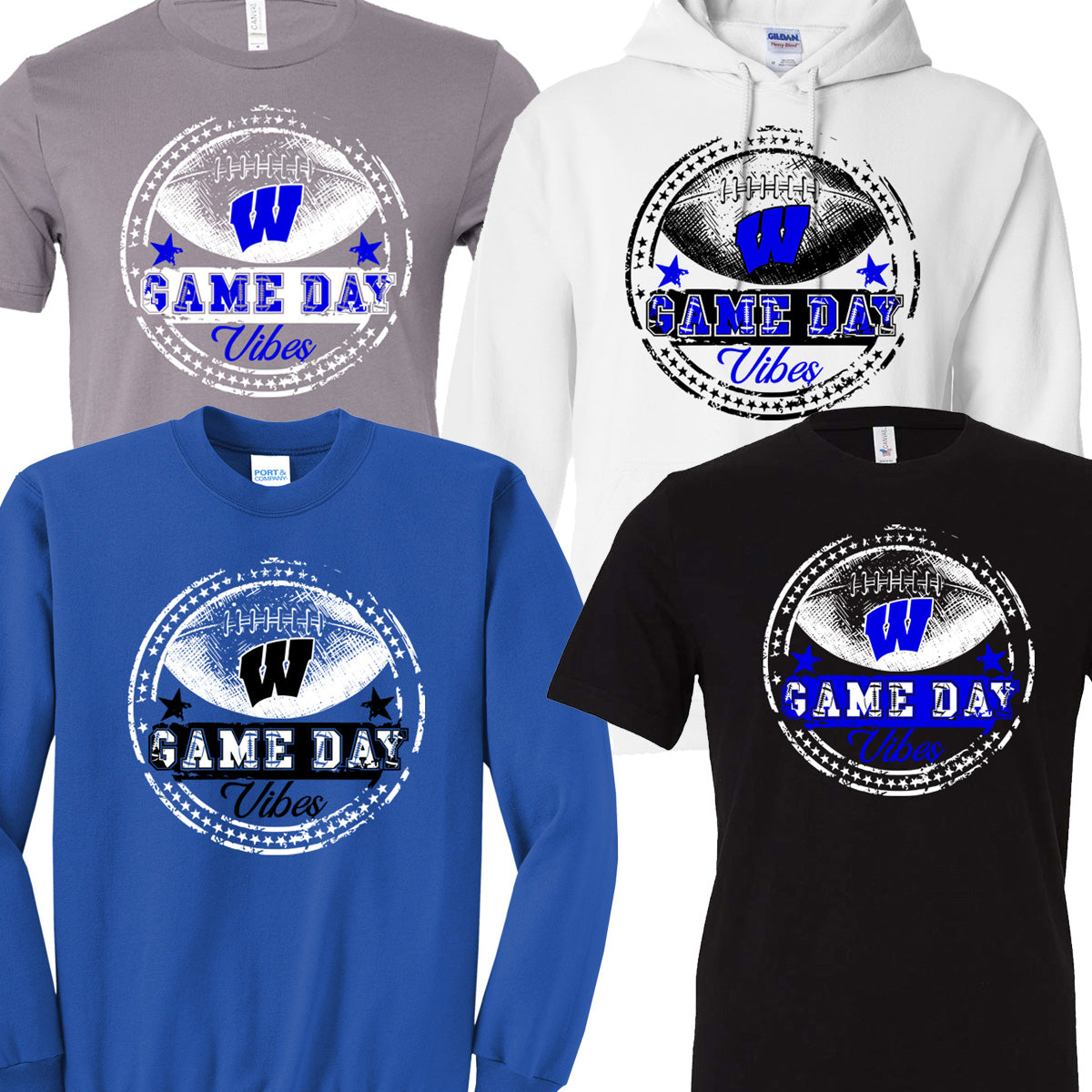 Windsor - Football Game Day Vibes Circle (Tee/Drifit/Sweatshirt/Hoodie)