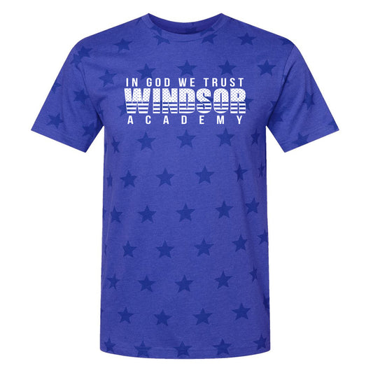 Windsor - In God We Trust Windsor Academy - Royal Star Print Tee (3929/2229)