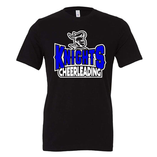 Windsor - Knight Knights Cheerleading Outline - Black (Tee/DriFit/Hoodie/Sweatshirt) - Southern Grace Creations
