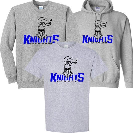 Windsor - Knight Knights Windsor Academy - Sport Grey (Tee/DriFit/Hoodie/Sweatshirt)