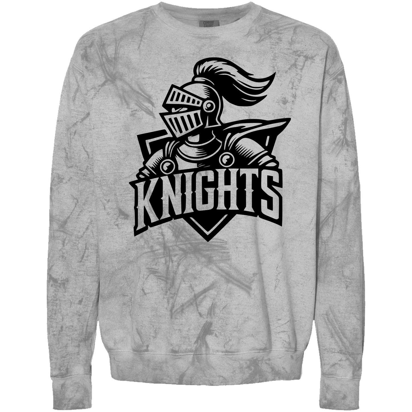 Windsor - Knight Looking to Side Knights - Comfort Color Colorblast - Smoke (Tee/Sweatshirt)