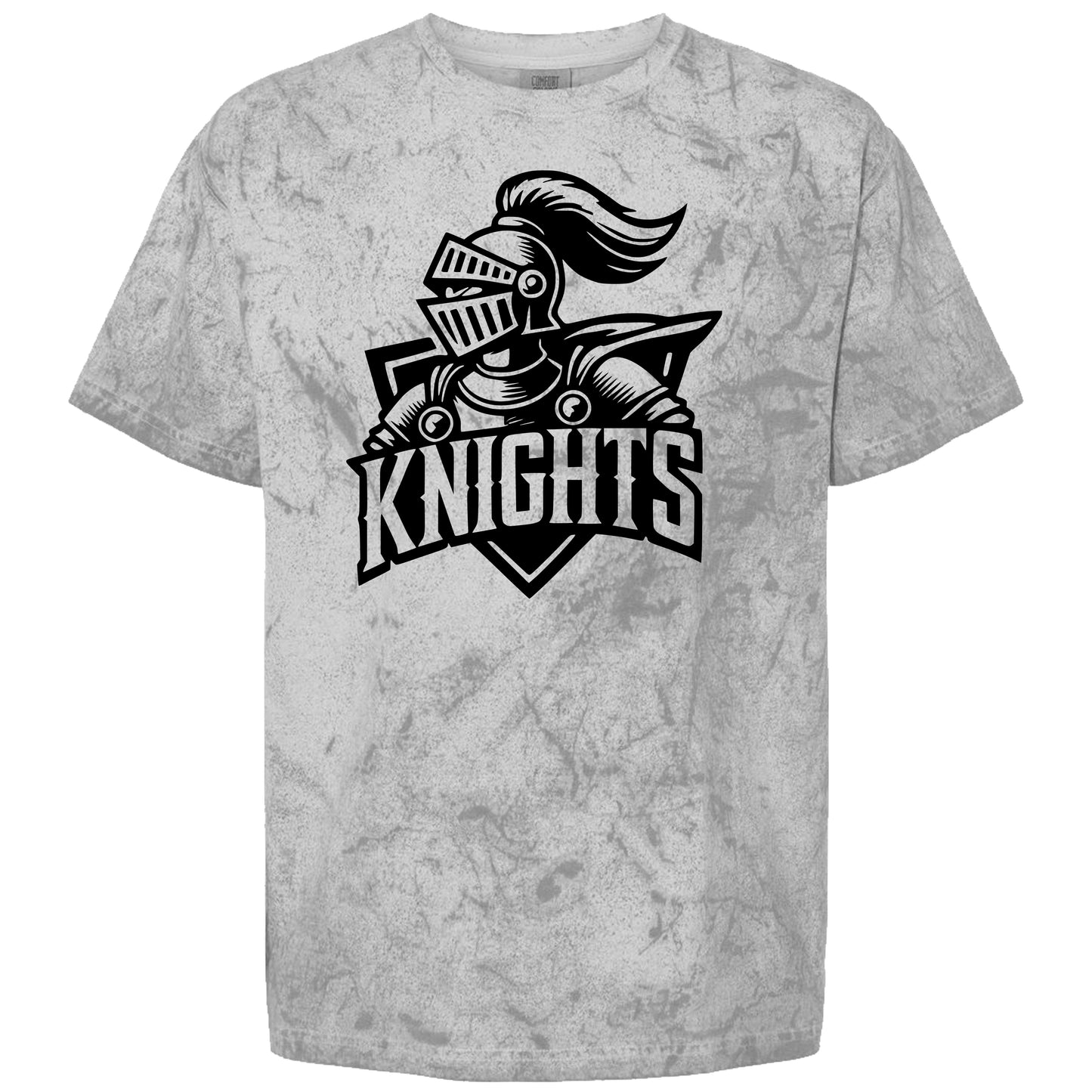 Windsor - Knight Looking to Side Knights - Comfort Color Colorblast - Smoke (Tee/Sweatshirt)