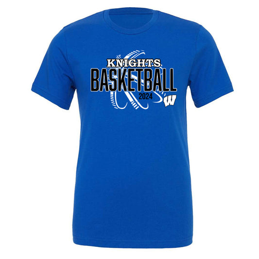 Windsor - Knights Basketball 2024 Pixels - True Royal (Tee/DriFit/Hoodie/Sweatshirt)