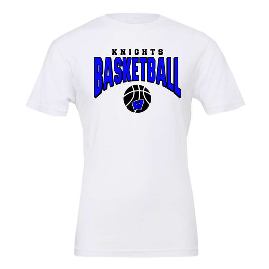 Windsor - Knights Basketball Arched - White (Tee/DriFit/Hoodie/Sweatshirt)