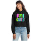 Windsor - Knights Neon Letters - Women’s Fleece Hoodie - Black (DT6101)