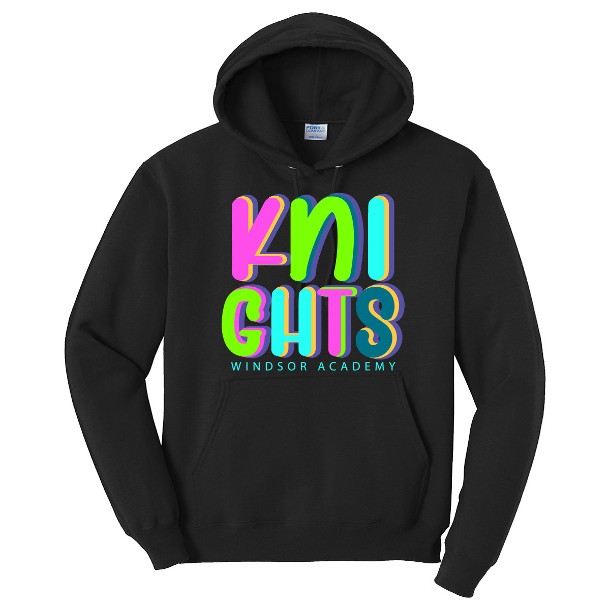 Windsor - Knights Neon Letters - Black (Tee/DriFit/Hoodie/Sweatshirt)