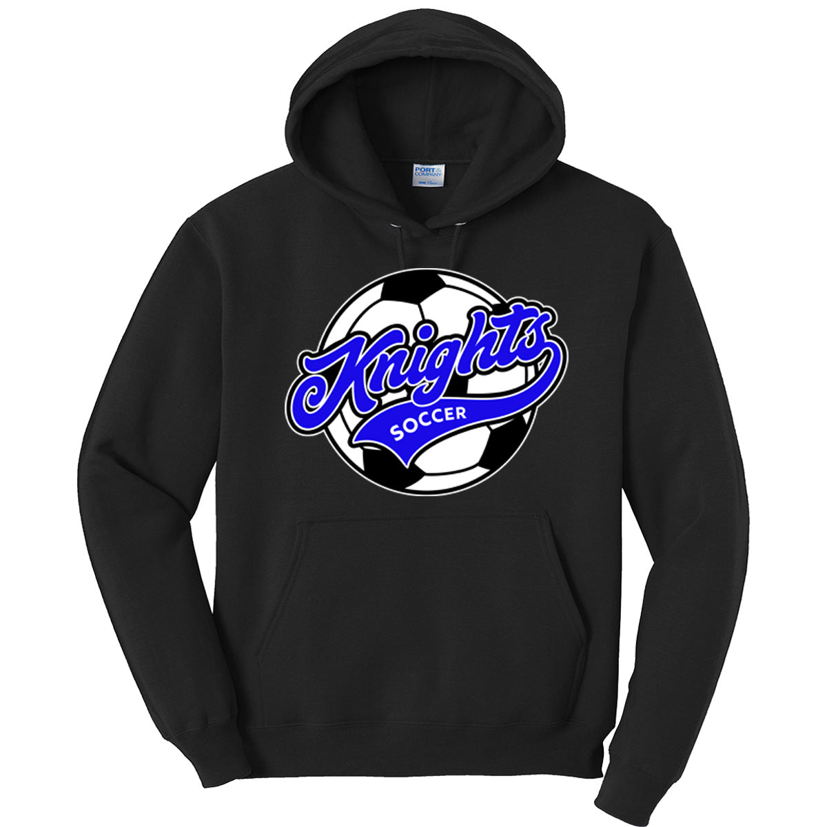 Windsor - Knights Soccer Script - Black (Tee/DriFit/Hoodie/Sweatshirt)a